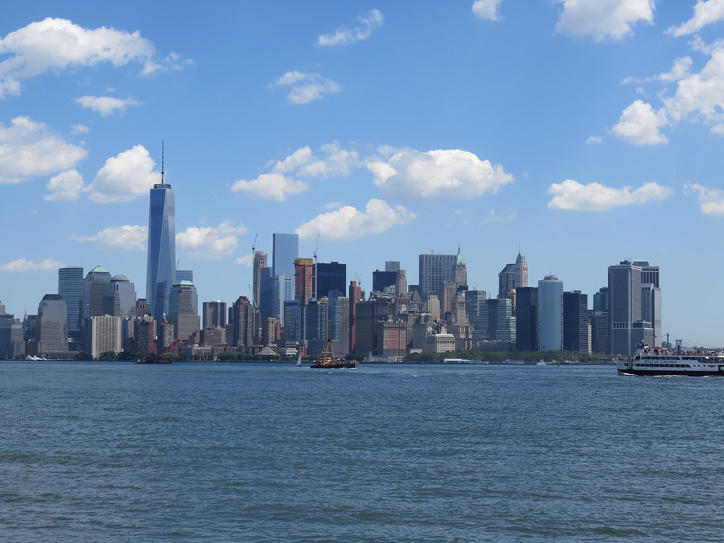 View of New York from Liberty Island